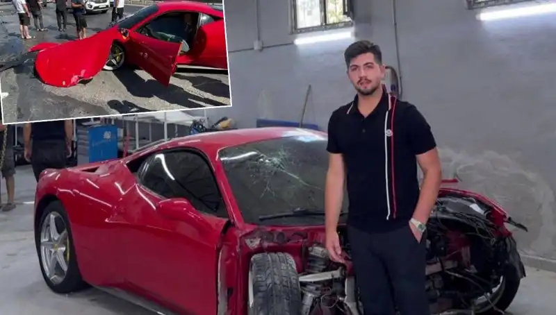 15 Milyonluk Ferrari Hurdaya Dönüştü: Sahibi Üzgün Ama Umutlu