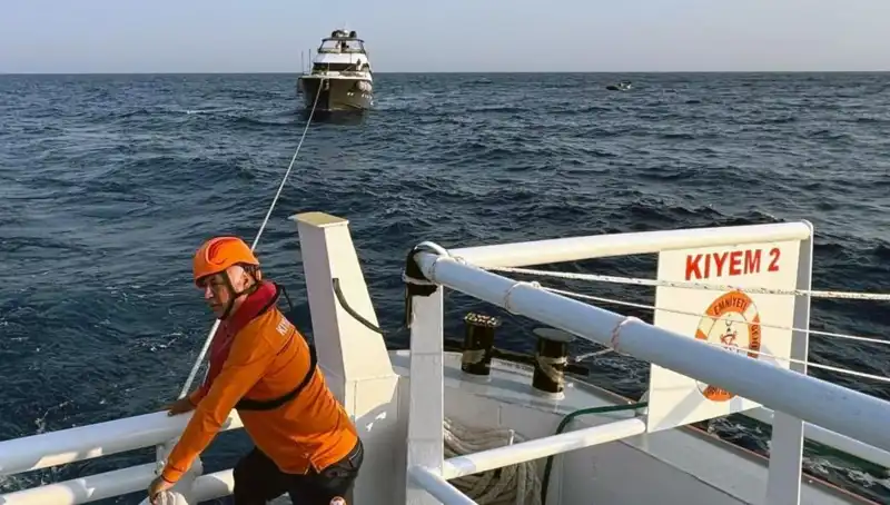 Marmaris Açıklarında Sürüklenen Tekneye Hızlı Müdahale: Kurtarıldı