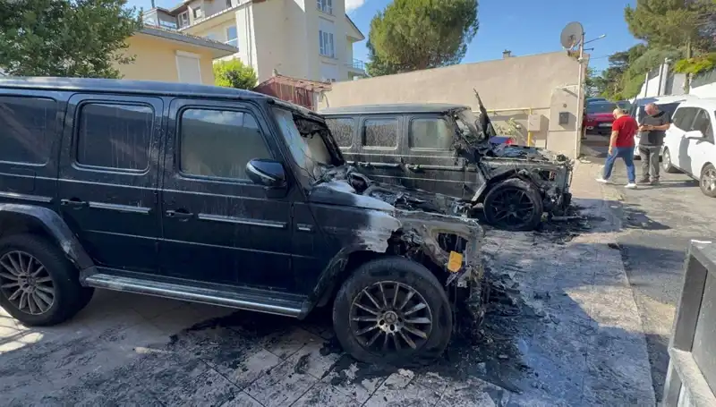 İş İnsanlarının 30 Milyon Liralık Cipleri Kasıtlı Olarak Alev Alev Yandı!