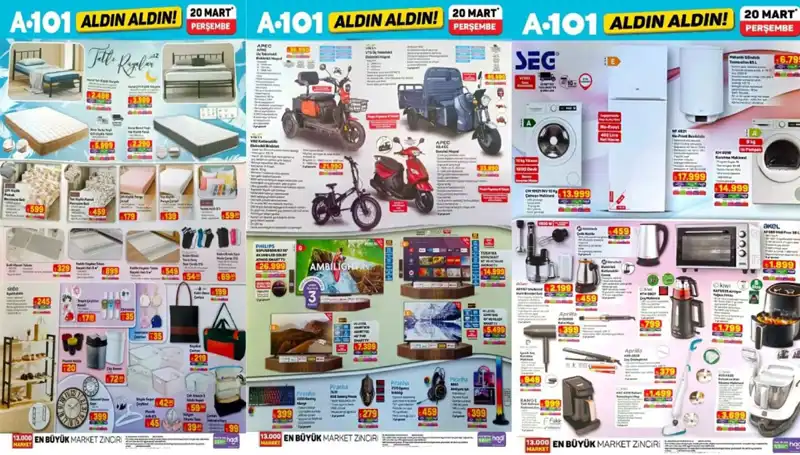 A101 Aktüel Kataloğu ile 20 Mart’ta Kaçırılmayacak Fırsatlar Kapıda!